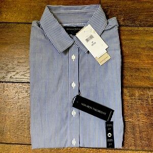 Banana Republic Factory 2P Stripe Tailored Non-Iron Shirt